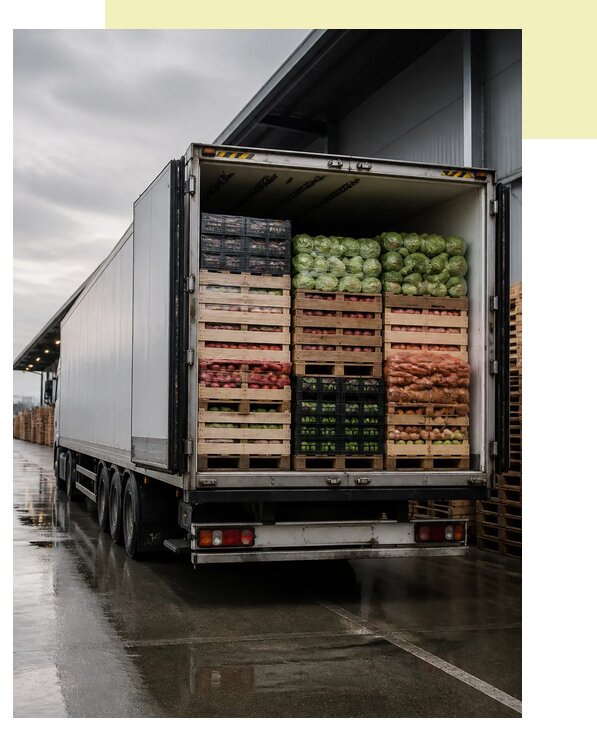 Перевозка плодоовощной продукции в Тутаев по цене от 5242 р. | Агросервис-Ттв